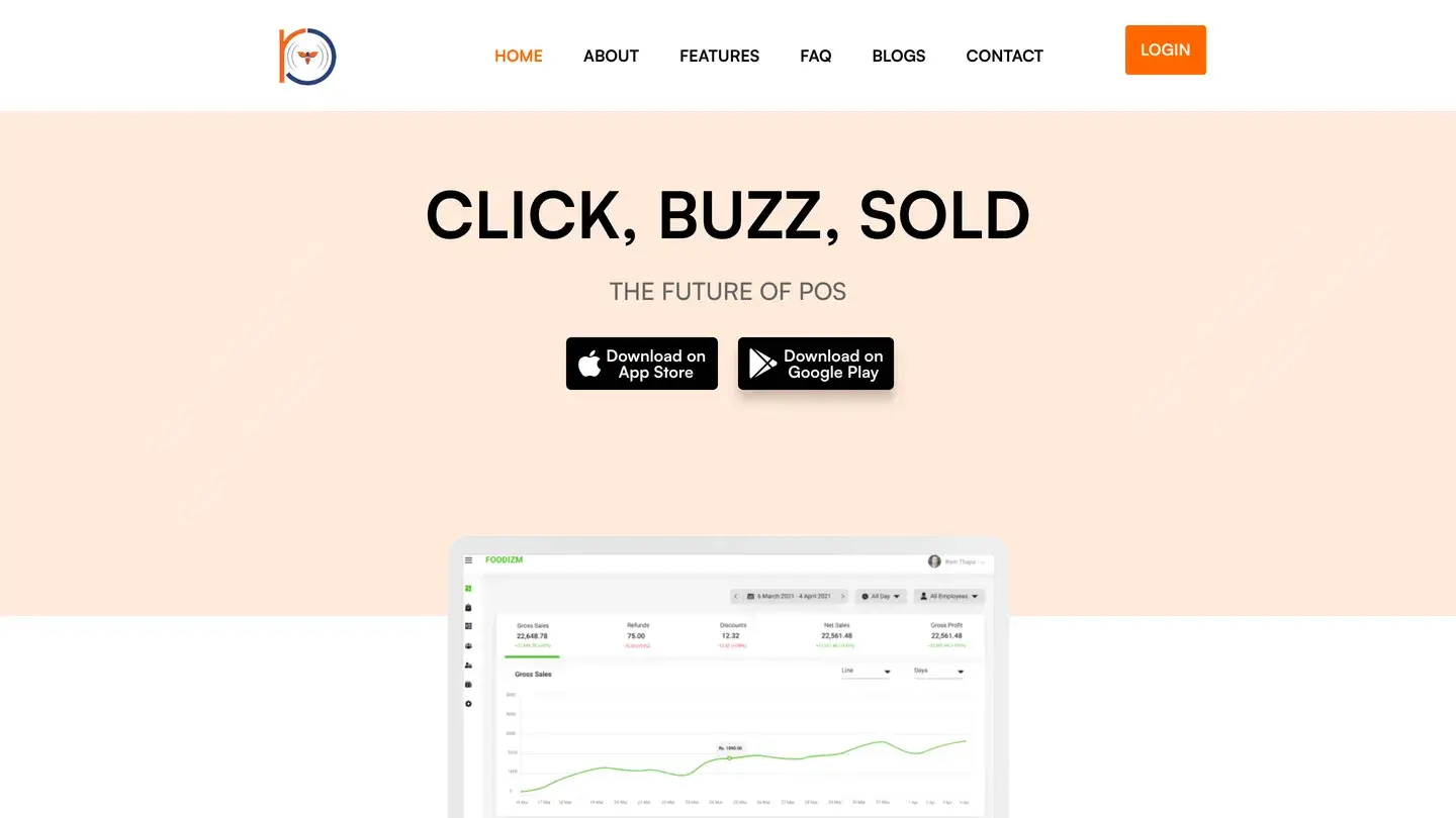 Rebuzz POS screenshot